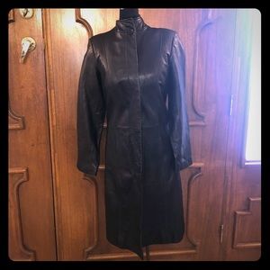 Black Leather Coat